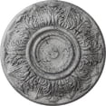 thumbnail image 1 of Ekena Millwork 13"OD x 1 3/8"P Whitman Ceiling Medallion (For Canopies up to 3 3/4"), Hand-Painted Ultra Pure White Crackle, 1 of 5