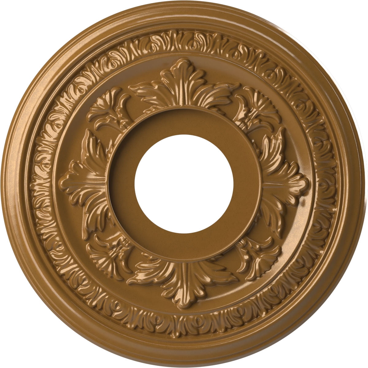 Baltimore 13'' Gold Thermoformed PVC Ceiling Medallion