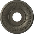 thumbnail image 1 of Ekena Millwork 13"OD x 3 1/2"ID x 3/4"P Berkshire Thermoformed PVC Ceiling Medallion (Fits Canopies up to 5 3/4"), Universal Aged Metallic Weathered Steel, 1 of 10