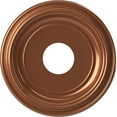 thumbnail image 1 of Ekena Millwork 13"OD x 3 1/2"ID x 1 1/4"P Traditional Thermoformed PVC Ceiling Medallion (Fits Canopies up to 7 1/2"), Bright Coat Copper, 1 of 10
