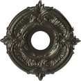 thumbnail image 1 of Ekena Millwork 13"OD x 3 1/2"ID x 3/4"P Attica Thermoformed PVC Ceiling Medallion (Fits Canopies up to 5"), Metallic Charcoal, 1 of 10