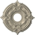 thumbnail image 1 of Ekena Millwork 13"OD x 3 1/2"ID x 3/4"P Attica Thermoformed PVC Ceiling Medallion (Fits Canopies up to 5"), Metallic Silver, 1 of 10