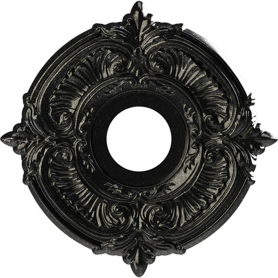 Ekena Millwork 13"OD x 3 1/2"ID x 3/4"P Attica Thermoformed PVC Ceiling Medallion (Fits Canopies up to 5"), Textured Metallic Galaxy