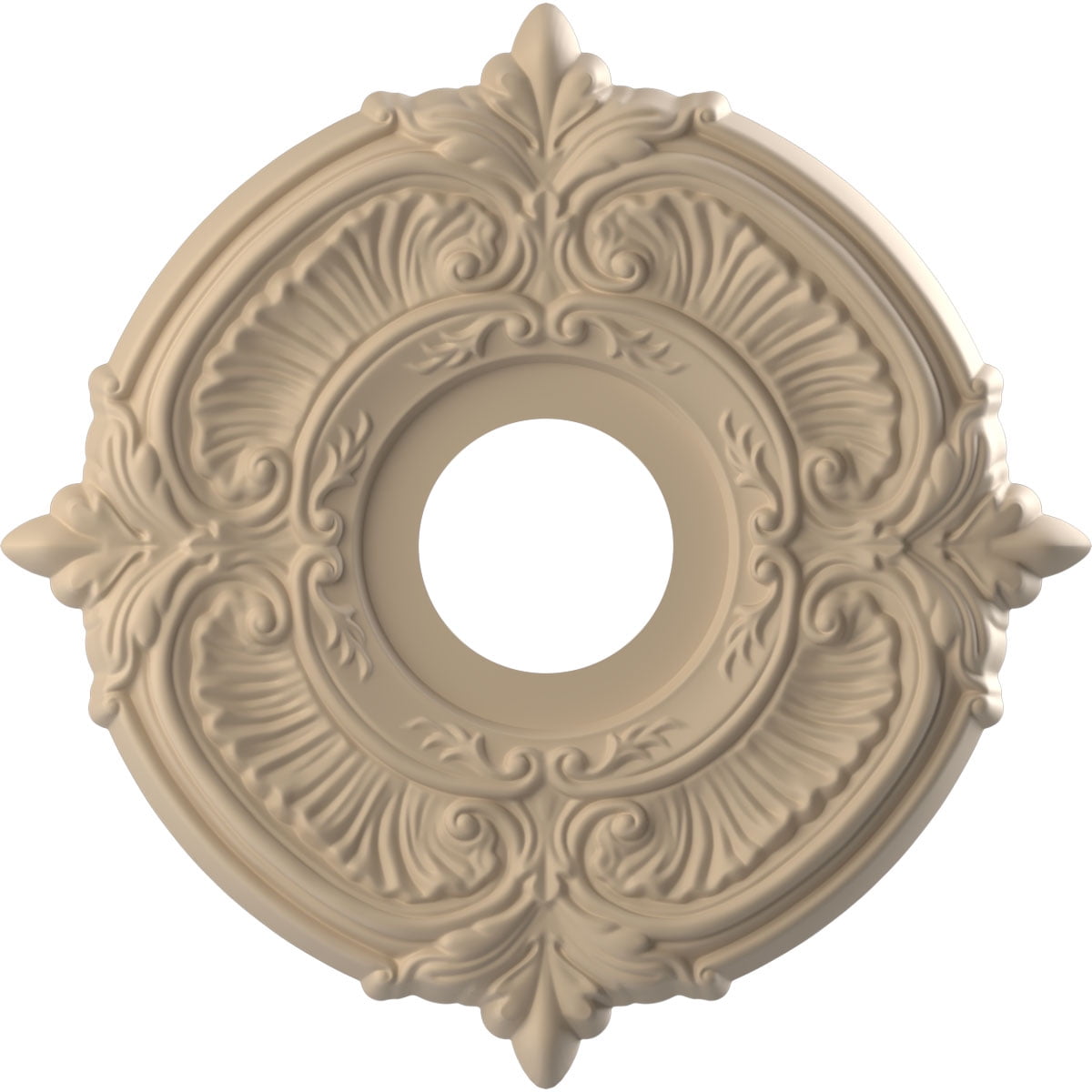 Attica UltraCover Satin Smokey Beige Thermoformed PVC Ceiling Medallion