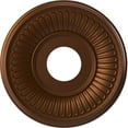thumbnail image 1 of Ekena Millwork 13"OD x 3 1/2"ID x 3/4"P Berkshire Thermoformed PVC Ceiling Medallion (Fits Canopies up to 5 3/4"), Metallic Dark Copper, 1 of 10