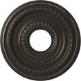 thumbnail image 1 of Ekena Millwork 13"OD x 3 1/2"ID x 3/4"P Cole Thermoformed PVC Ceiling Medallion (Fits Canopies up to 4 1/4"), Metallic Charcoal, 1 of 10