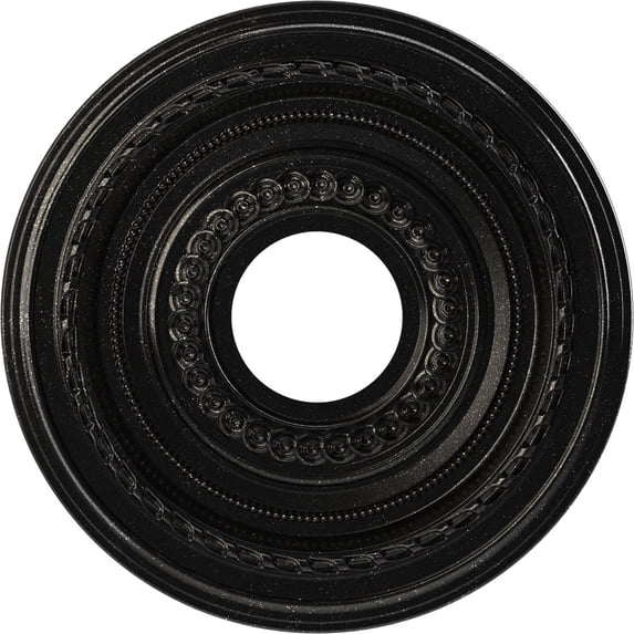 Ekena Millwork 13"OD x 3 1/2"ID x 3/4"P Cole Thermoformed PVC Ceiling Medallion (Fits Canopies up to 4 1/4"), Textured Metallic Galaxy