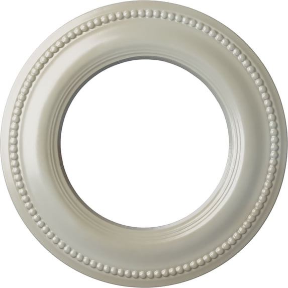 Ekena Millwork 13"OD x 7 1/2"ID x 3/4"P Bradford Classic Ceiling Medallion (Fits Canopies up to 8 5/8"), Hand-Painted Flash Blue