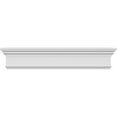thumbnail image 1 of Ekena Millwork 130" Bottom Width x 133 7/8" Top Width x 7 1/4"H x 1"P Traditional Crosshead with Trim, 1 of 24