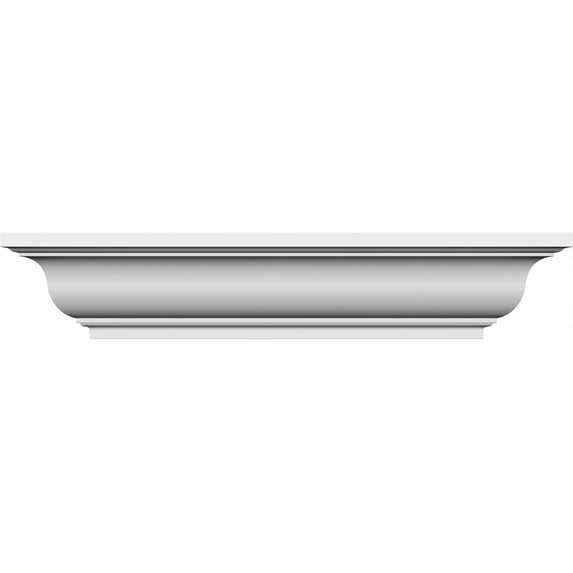 Ekena Millwork 135" Bottom Width x 143 1/2" Top Width x 5 3/4"H x 1/2"P Stanford Crosshead