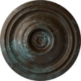 thumbnail image 1 of Ekena Millwork 14 3/4"OD x 1 3/4"P Traditional Ceiling Medallion (Fits Canopies up to 4"), Hand-Painted Bronze Blue Patina, 1 of 6