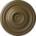 thumbnail image 1 of Ekena Millwork 14 3/4"OD x 1 3/4"P Traditional Ceiling Medallion (Fits Canopies up to 4"), Hand-Painted Mississippi Mud, 1 of 6