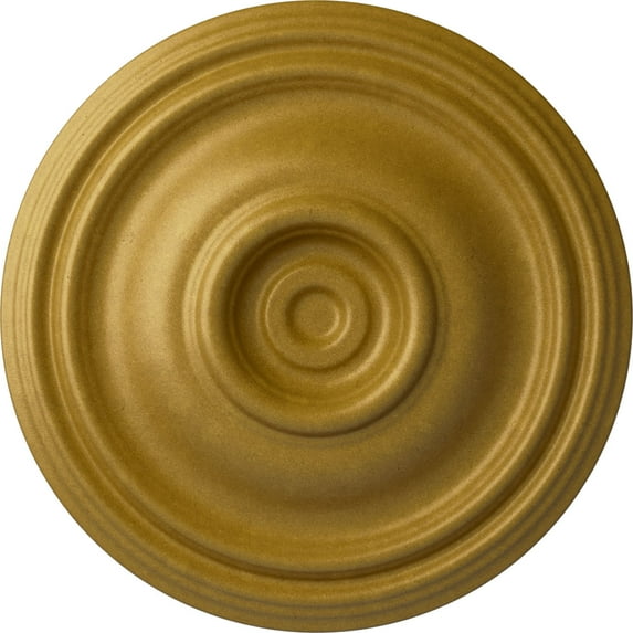 Ekena Millwork 14 3/4"OD x 1 3/4"P Traditional Ceiling Medallion (Fits Canopies up to 4"), Hand-Painted Pharaohs Gold