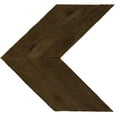 thumbnail image 1 of Ekena Millwork 14 3/4"W x 14"H x 3/4"D Vintage Farmhouse 5 1/2" Chevron, Barnwood Decor Collection, Pebble Grey, 1 of 18