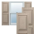 thumbnail image 1 of Ekena Millwork 14 3/4"W x 72"H Mid-America Vinyl, TailorMade Two Equal Panels, Raised Panel Shutters, w/Installation Shutter-Lok's (Per Pair), 023 - Wicker, 1 of 6