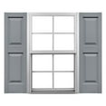 thumbnail image 1 of Ekena Millwork 14 3/4"W x 80"H Mid-America Vinyl, TailorMade Size Williamsburg Double Panel Shutters, w/Installation Shutter-Lok's & Matching Screws (Per Pair), 945 - Platinum, 1 of 12
