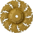 thumbnail image 1 of Ekena Millwork 14 5/8"OD x 2 1/4"P Needham Ceiling Medallion (Fits Canopies up to 4 1/4"), Hand-Painted Iridescent Gold, 1 of 6