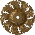 thumbnail image 1 of Ekena Millwork 14 5/8"OD x 2 1/4"P Needham Ceiling Medallion (Fits Canopies up to 4 1/4"), Hand-Painted Pale Gold, 1 of 6