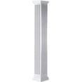thumbnail image 1 of Ekena Millwork 14"W x 10'H Craftsman Classic Square Non-Tapered, Fluted Column, Tuscan Capital & Tuscan Base, 1 of 6