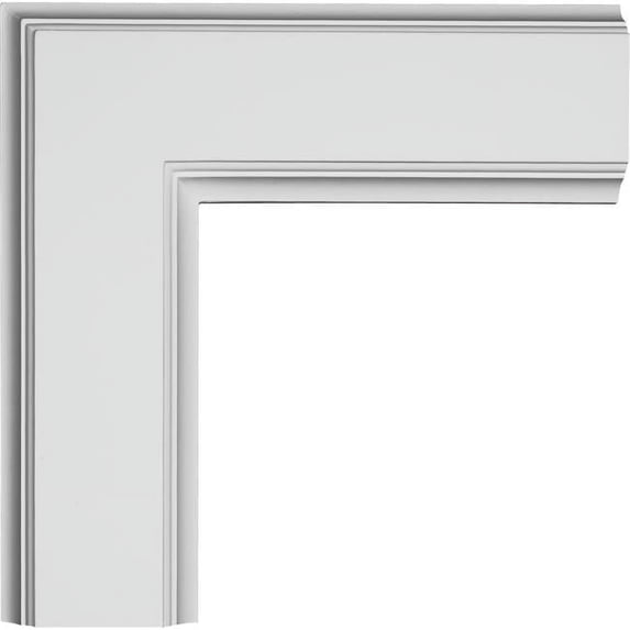 Ekena Millwork 14"W x 2"P x 14"L Inner Corner for 5" Traditional Coffered Ceiling System
