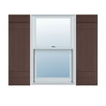 thumbnail image 1 of Ekena Millwork 14"W x 25"H Lifetime Vinyl, TailorMade Four Board Joined (2 Batten), Board-n-Batten Shutters, w/Shutter-Loks (Per Pair), Federal Brown, 1 of 8