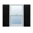thumbnail image 1 of Ekena Millwork 14"W x 33"H Mid-America Vinyl, TailorMade Four Board Joined (2 Batten), Board-n-Batten Shutters, w/Installation Shutter-Lok's (Per Pair), 002 - Black, 1 of 1