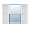 thumbnail image 1 of Ekena Millwork 14"W x 54"H Lifetime Vinyl, TailorMade Four Board Joined (2 Batten), Board-n-Batten Shutters, w/Shutter-Loks (Per Pair), White, 1 of 10