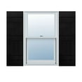 thumbnail image 1 of Ekena Millwork 14"W x 56"H Lifetime Vinyl, TailorMade Four Board Joined (3 Batten), Board-n-Batten Shutters, w/Shutter-Loks (Per Pair), Black, 1 of 10