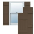 thumbnail image 1 of Ekena Millwork 14"W x 62"H Lifetime Vinyl, TailorMade Four Board Joined (3 Batten), Board-n-Batten Shutters, w/Shutter-Loks (Per Pair), French Roast, 1 of 13
