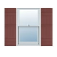 thumbnail image 1 of Ekena Millwork 14"W x 65"H Lifetime Vinyl, TailorMade Four Board Joined (3 Batten), Board-n-Batten Shutters, w/Shutter-Loks (Per Pair), Burgundy Red, 1 of 10