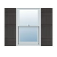 thumbnail image 1 of Ekena Millwork 14"W x 71"H Mid-America Vinyl, Standard Size Four Board Joined Shutters, w/Installation Shutter-Lok's & Matching Screws (Per Pair), 010 - Musket Brown, 1 of 13