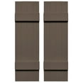 thumbnail image 1 of Ekena Millwork 14 in. W x 38 in. H Builders Edge, TailorMade Four Board Joined (2 Batten), Board-n-Batten Shutters, Includes Matching Installation Spikes (Per Pair), 385 - French Roast, 1 of 12