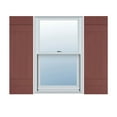 thumbnail image 1 of Ekena Millwork 14 in. W x 43 in. H Builders Edge, Standard Four Board Joined (2 Batten), Board-n-Batten Shutters, Includes Matching Installation Spikes (Per Pair), 027 - Burgundy Red, 1 of 9