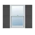 thumbnail image 1 of Ekena Millwork 14 in. W x 59 in. H Builders Edge, Standard Four Board Joined (3 Batten), Board-n-Batten Shutters, Includes Matching Installation Spikes (Per Pair), 018 - Tuxedo Grey, 1 of 9