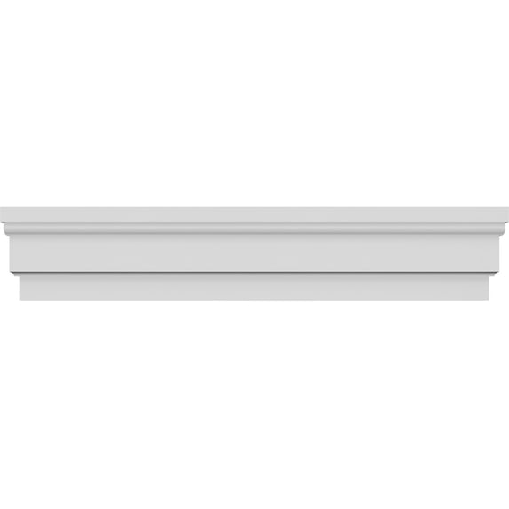 Ekena Millwork 140" Bottom Width x 144 5/8" Top Width x 12 7/8"H x 1 1/4"P Stannis Crosshead