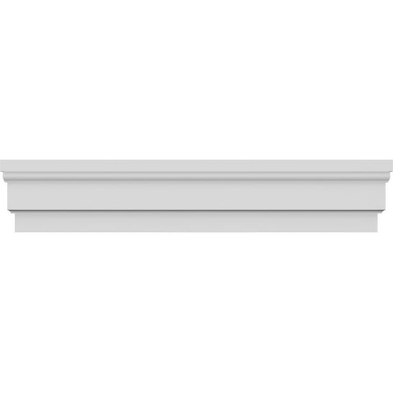 Ekena Millwork 142" Bottom Width x 146 5/8" Top Width x 12 7/8"H x 1 1/4"P Stannis Crosshead
