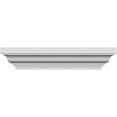 thumbnail image 1 of Ekena Millwork 142" Bottom Width x 148" Top Width x 4 1/2"H x 1/2"P Classic Crosshead, 1 of 24