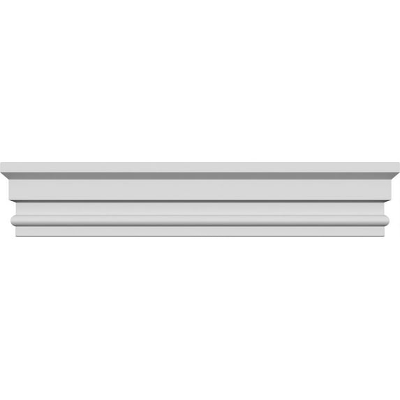 Ekena Millwork 148" Bottom Width x 150" Top Width x 5 1/2"H x 1"P Panel Crosshead
