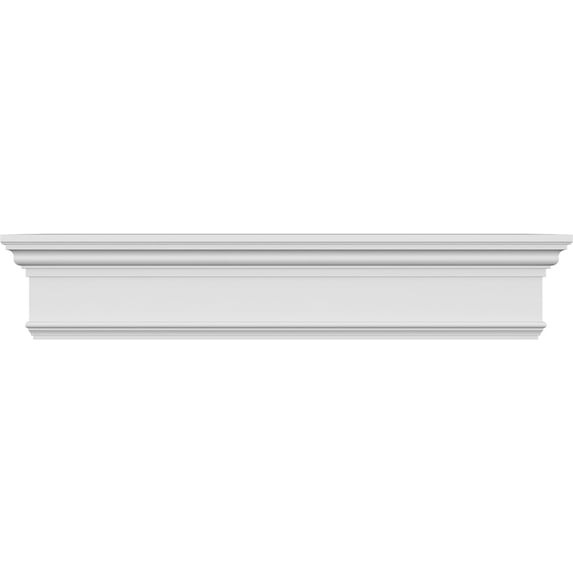 Ekena Millwork 149" Bottom Width x 152 7/8" Top Width x 7 1/4"H x 1"P Traditional Crosshead with Trim