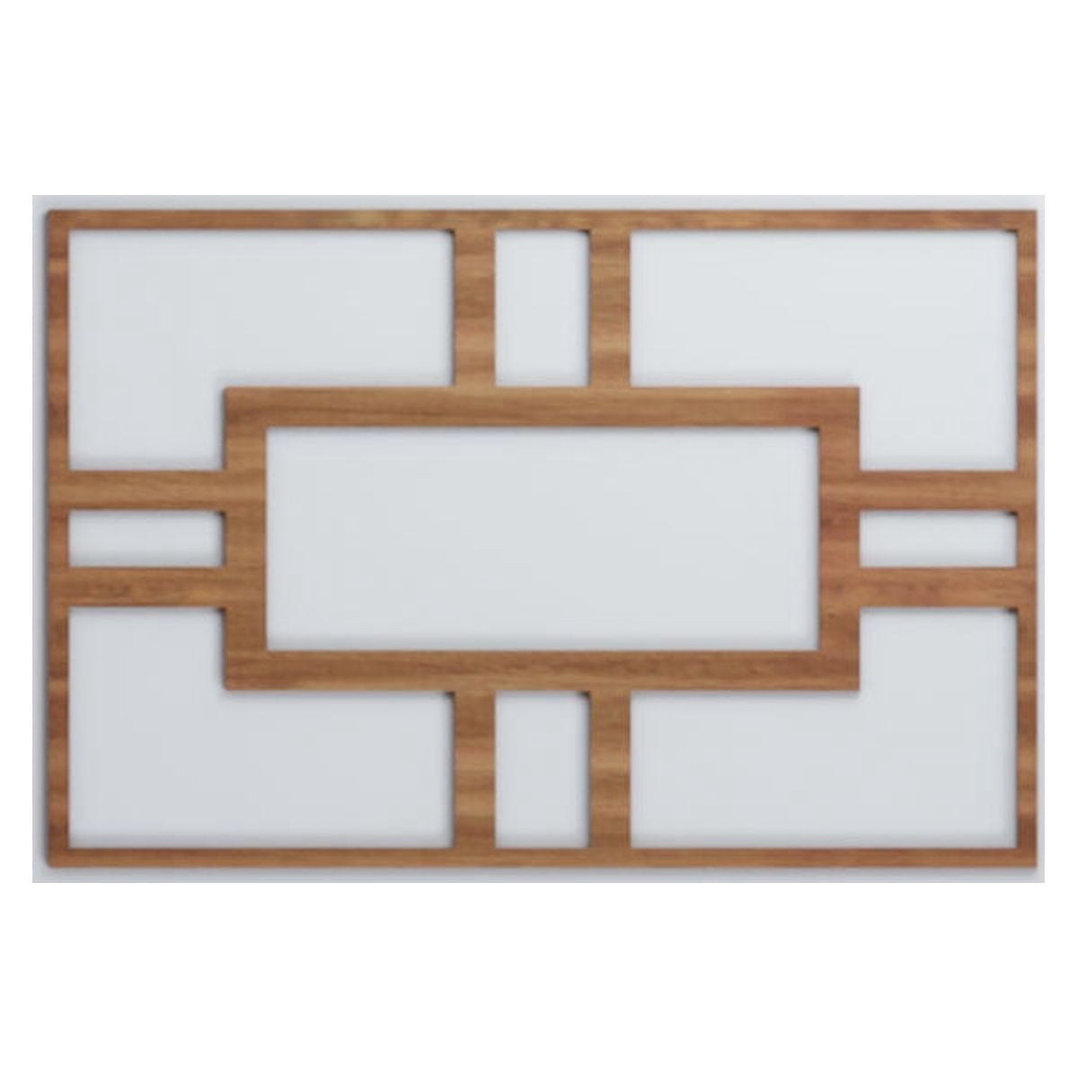 Ekena Millwork 15 1/2"W x 23 3/8"H x 1/4"T Large Hastings Decorative Fretwork Wood Wall Panels, Walnut