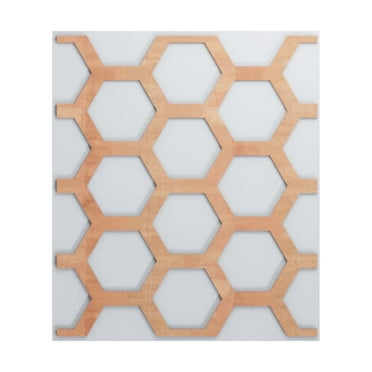 Ekena Millwork 15 1/2"W x 23 3/8"H x 1/4"T Large Westmore Decorative Fretwork Wood Wall Panels, Cherry