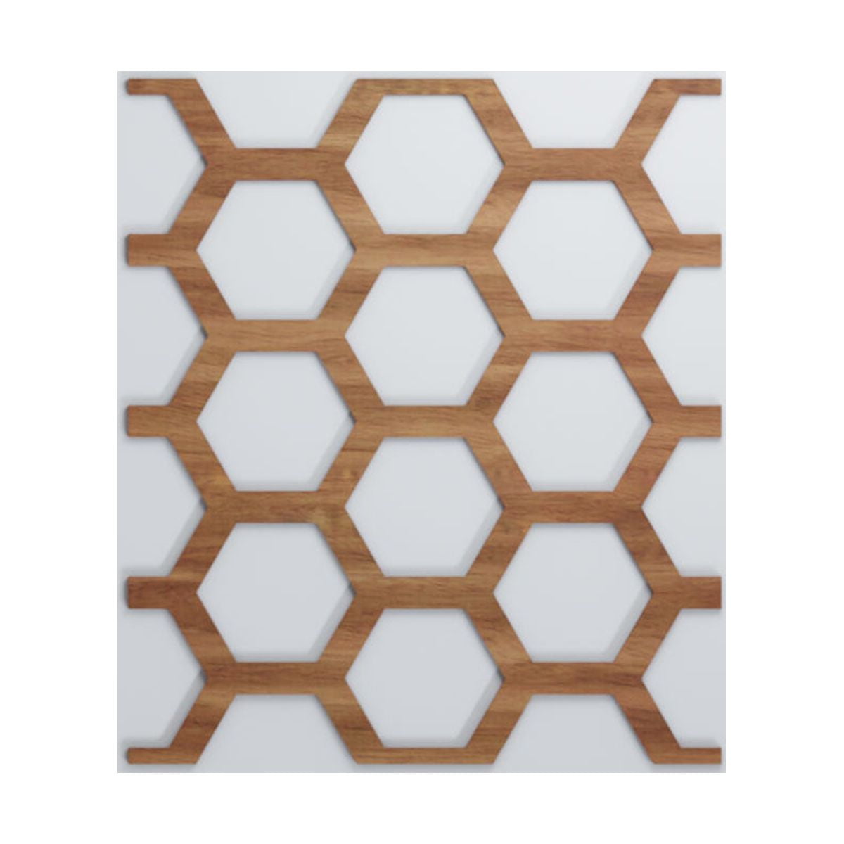 Ekena Millwork 15 1/2"W x 23 3/8"H x 1/4"T Large Westmore Decorative Fretwork Wood Wall Panels, Walnut