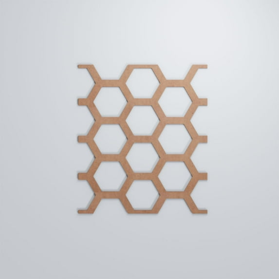 Ekena Millwork 15 1/2"W x 23 3/8"H x 1/4"T Large Westmore Decorative Fretwork Wood Wall Panels, Wood (Paint Grade)