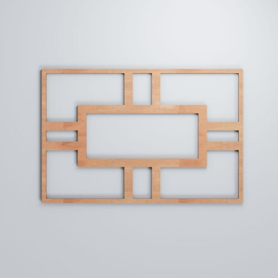 Ekena Millwork 15 1/2"W x 23 3/8"H x 3/8"T Large Hastings Decorative Fretwork Wood Wall Panels, Cherry