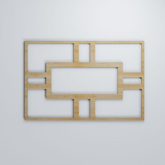Ekena Millwork 15 1/2"W x 23 3/8"H x 3/8"T Large Hastings Decorative Fretwork Wood Wall Panels, Hickory
