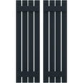 thumbnail image 1 of Ekena Millwork 15 1/2"W x 35"H Americraft Four Board (2 Batten) Exterior Real Wood Spaced Board-n-Batten Shutters (Per Pair), Starless Night Blue, 1 of 10