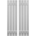 thumbnail image 1 of Ekena Millwork 15 1/2"W x 42"H Americraft Four Board (2 Batten) Exterior Real Wood Spaced Board-n-Batten Shutters (Per Pair), Primed, 1 of 10