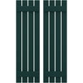 thumbnail image 1 of Ekena Millwork 15 1/2"W x 46"H Americraft Four Board (2 Batten) Exterior Real Wood Spaced Board-n-Batten Shutters (Per Pair), Thermal Green, 1 of 10