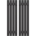 thumbnail image 1 of Ekena Millwork 15 1/2"W x 52"H Americraft Four Board (2 Batten) Exterior Real Wood Spaced Board-n-Batten Shutters (Per Pair), Shadow Mountain, 1 of 10
