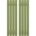 thumbnail image 1 of Ekena Millwork 15 1/2"W x 62"H Americraft Four Board (2 Batten) Exterior Real Wood Spaced Board-n-Batten Shutters (Per Pair), Moss Green, 1 of 10